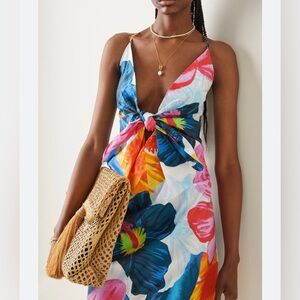 MARA HOFFMAN
Lolita tie-front organic cotton-poplin dress size 2